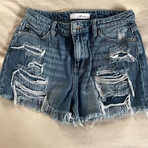 Kancan Distressed Denim Shorts